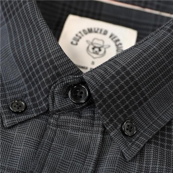 Mens Short Sleeve Button Down Mens Button Up Short Sleeve Two Pockets - Picture 3 of 6